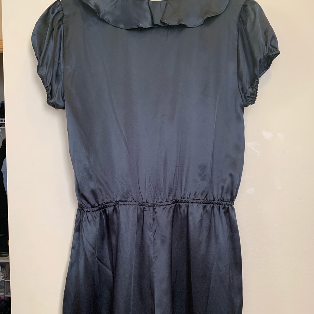 Black satin romper - Picture 3 of 4